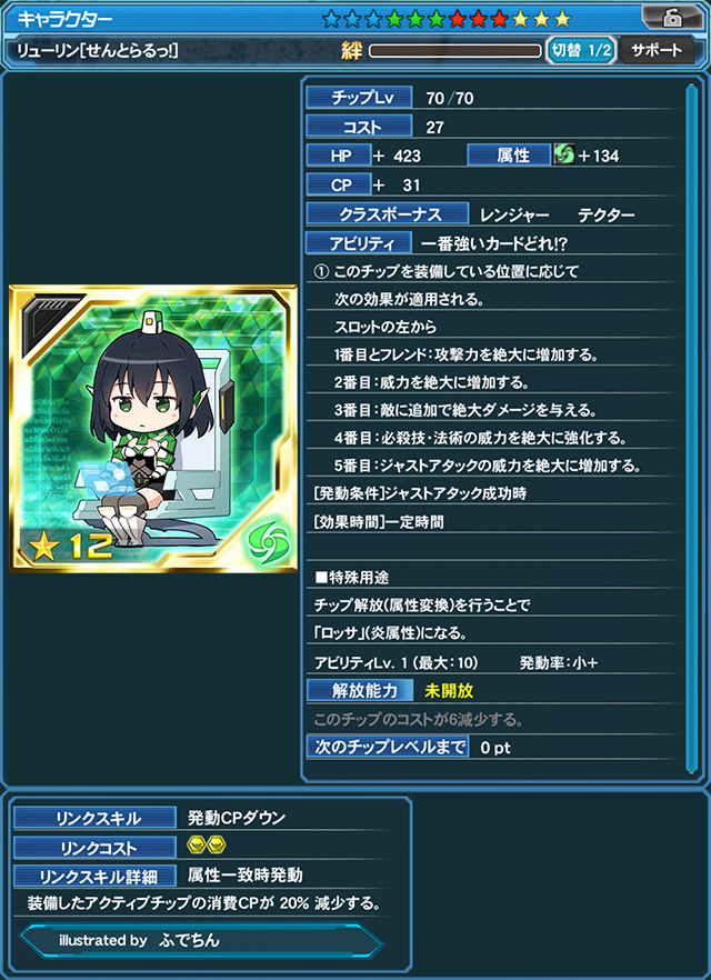 リューリン[せんとらるっ！]（illustrated by ふでちん）