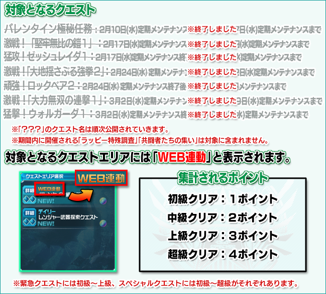 Web連動イベント開催 ファンタシースターオンライン2 Es プレイヤーズサイト