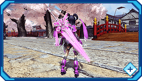 水無月雛美さん考案のオリジナル武器迷彩「＊桜剣プルクラケウス」 装備イメージ