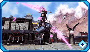 水無月雛美さん考案のオリジナル武器迷彩「＊桜剣プルクラケウス」 攻撃イメージ3