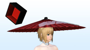 赤曲芸傘