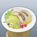 頭乗せラッピーオムライス